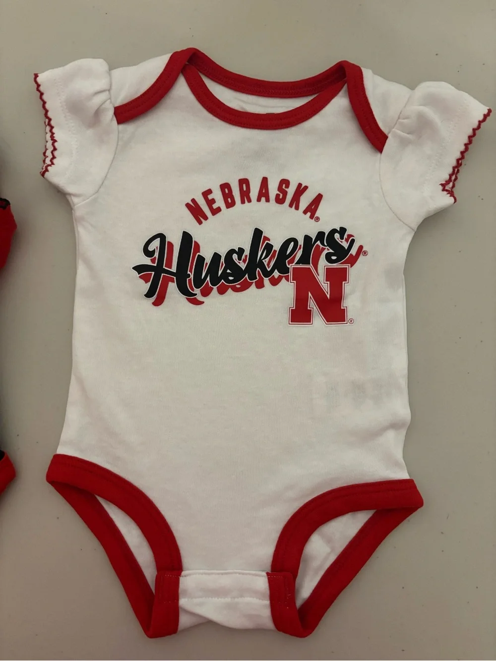 NWT Nebraska Huskers Baby Onesies (Set of 3)